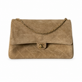 Chanel CC Quilted Jumbo Flap Bag | Gold Hardware & Chain — 39cm