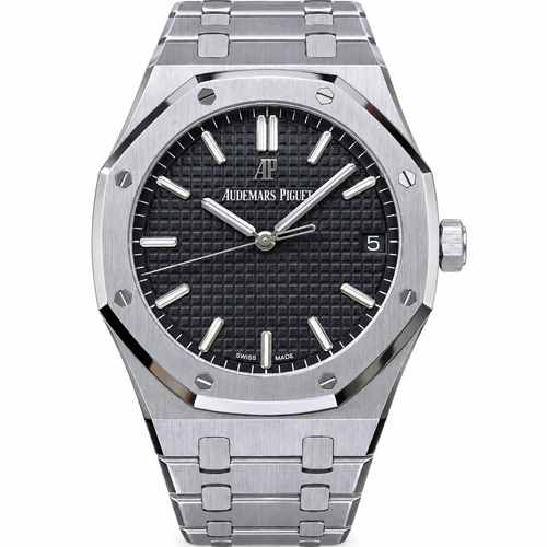 Audemars Piguet Royal Oak Selfwinding 15500ST Black Grande Tapisserie Dial Stainless Steel Bracelet 41mm
