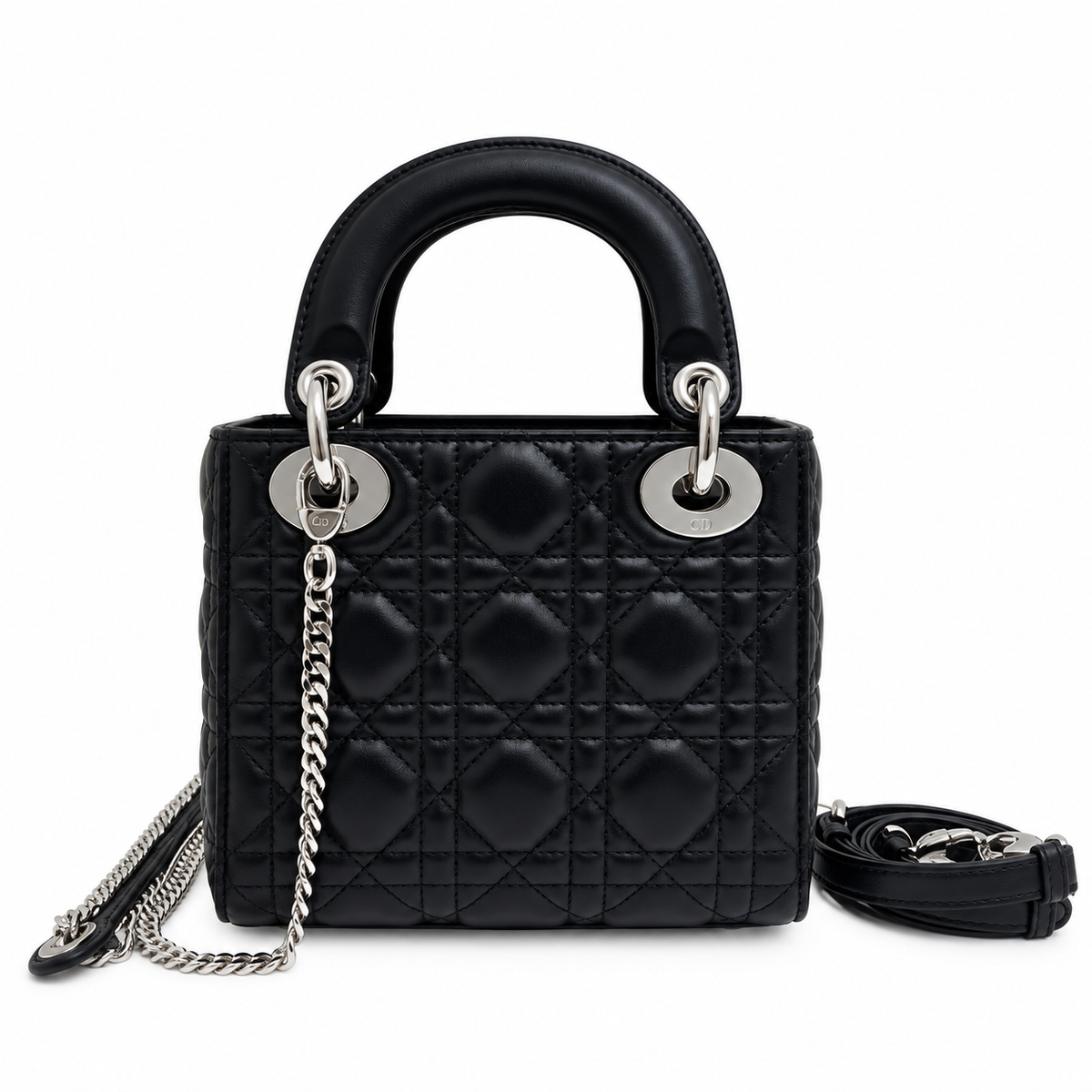 Dior Cannage Quilted Evening Flap Bag 17cm