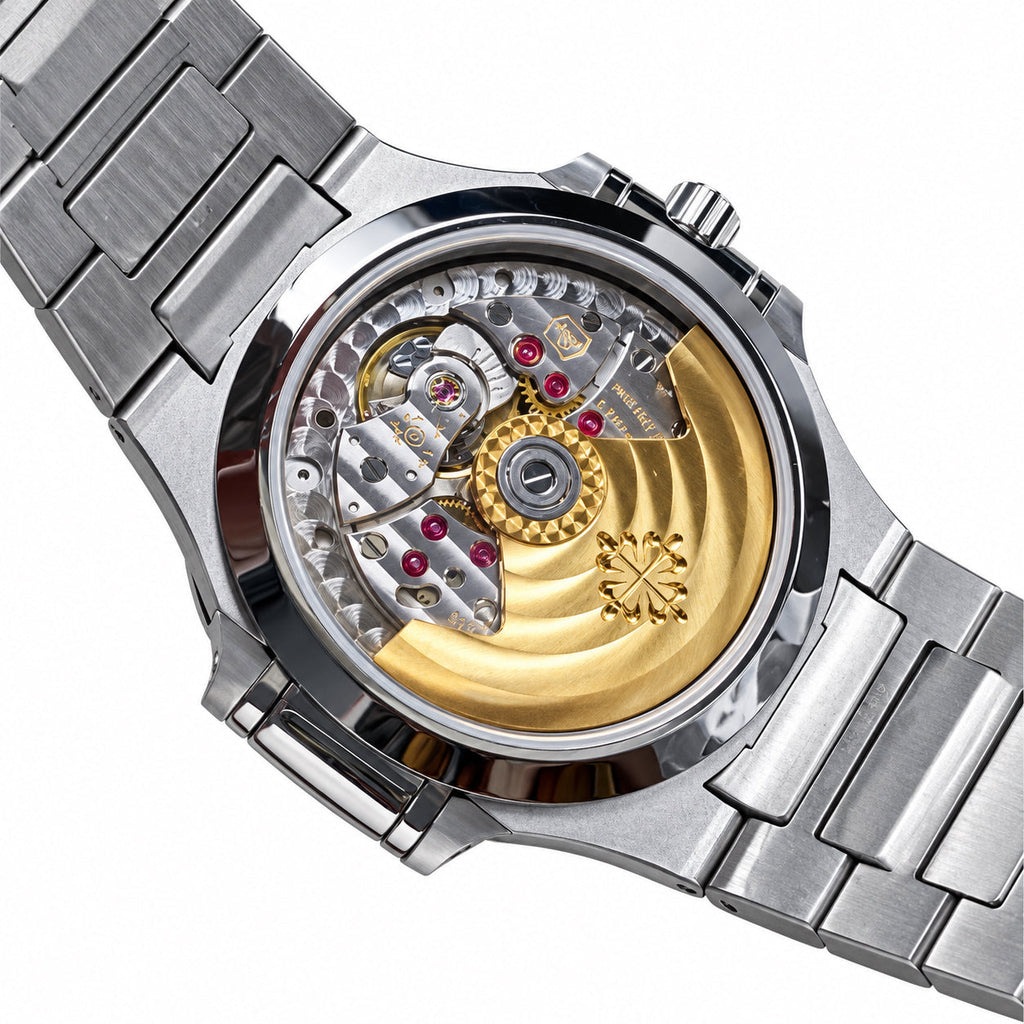 Patek Philippe Nautilus Sapphire Baguette Steel White Dial
