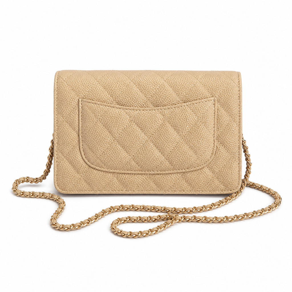 Chanel Classic Quilted Flap Bag | CC Turn-Lock Leather Chain Strap — 19cm