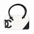 Chanel Quilted CC Medium Top Handle Bag | Detachable Chain — 27cm