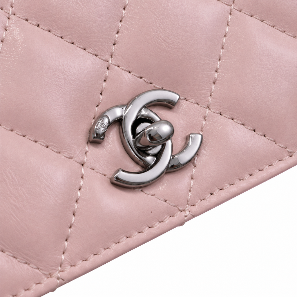 Chanel Quilted Leather Slim Flat Envelope Crossbody
