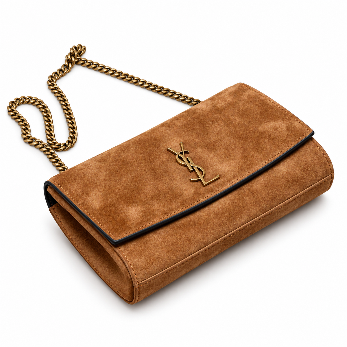 Saint Laurent Kate Medium Bag – Tan Suede