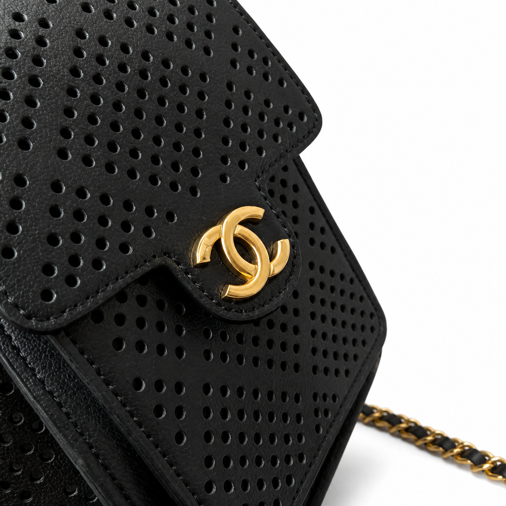 Chanel Quilted Leather Squared Chain Shoulder Bag