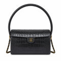 Chanel CC Quilted Top Handle Bag | Detachable Chain & Gold — 23cm