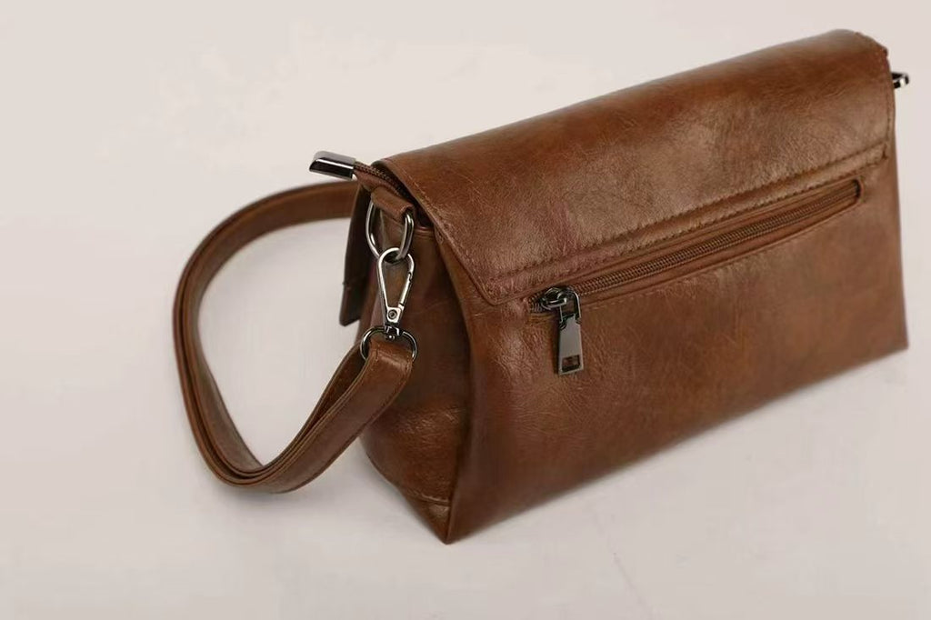 Elegant Women's Crossbody Bag – Minimalist Leather Shoulder Bag 27×15×9cm