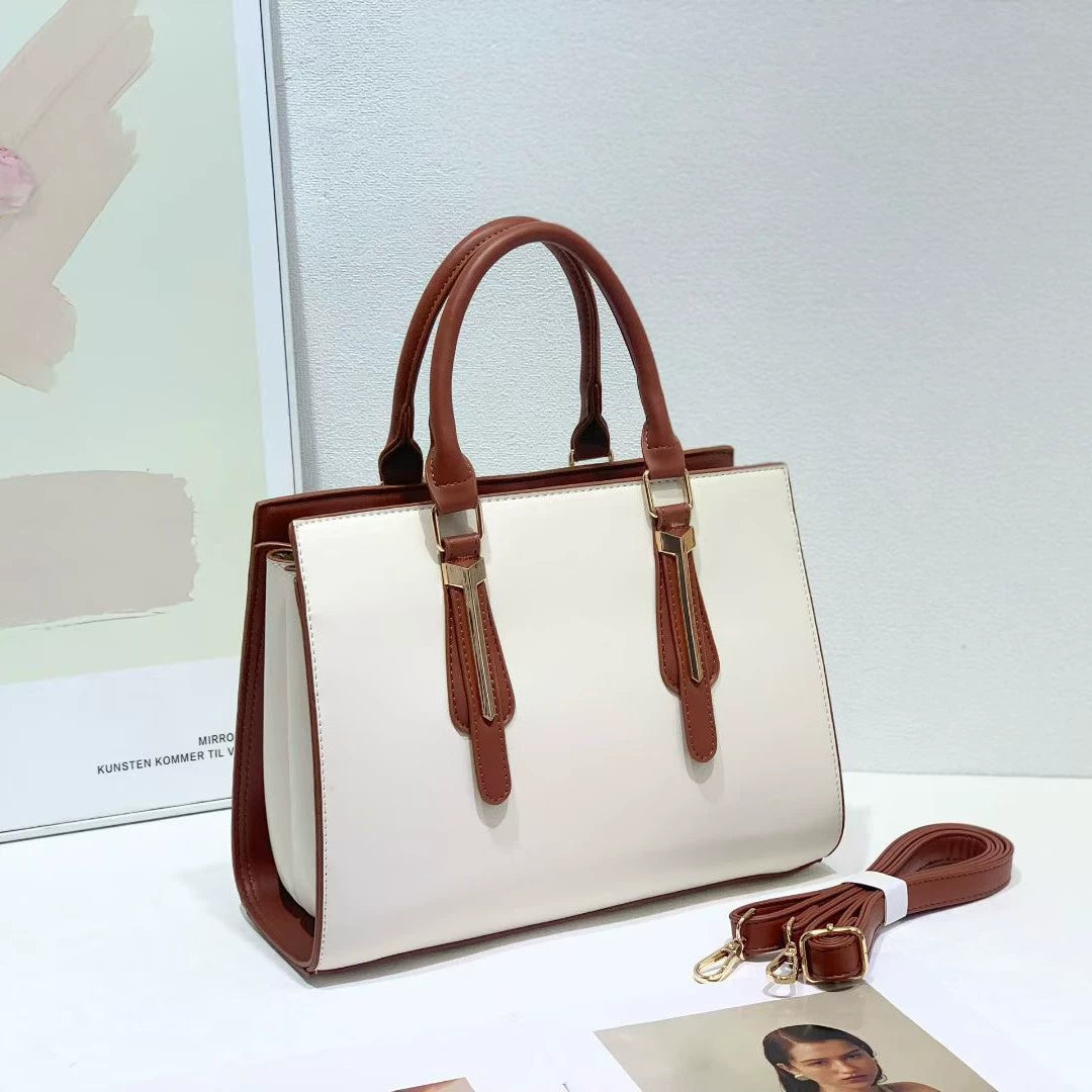 Women's Vintage Saddle Bag – Retro Curved Flap Shoulder Purse 27×15×9cm