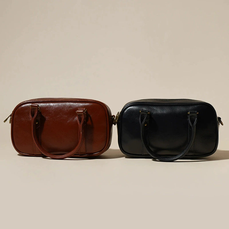 Women's Elegant Half Moon Bag – Curved Crescent Shoulder Purse 27×15×9cm