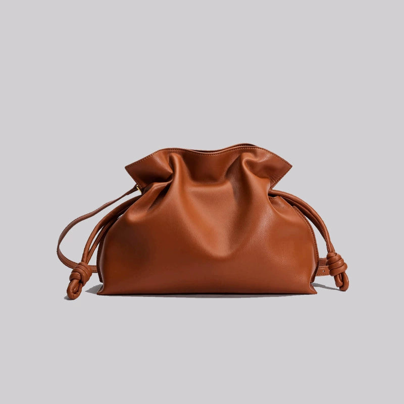 Women's Luxury Statement Top Handle Bag – Sculptural Premium Structured Purse 27×15×9cm