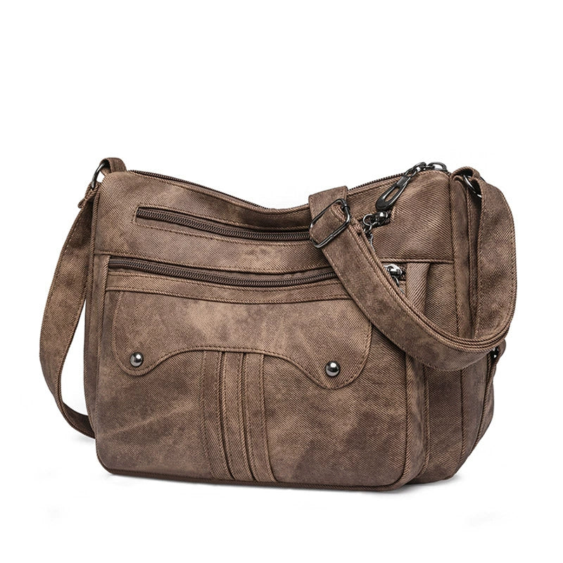 Women's Mini Backpack Purse – Chic Small Leather Rucksack Bag 27×15×9cm