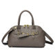 Women's Bamboo Handle Bag – Elegant Natural Tote Shoulder Purse 27×15×9cm