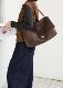 Women's Elegant Pearl Handle Bag – Romantic Top Handle Shoulder Purse 27×15×9cm
